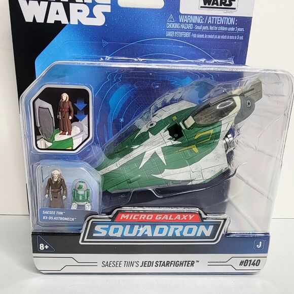 Star Wars Micro Galaxy Squadron SAESEE TINN'S JEDI STARFIGHTER #0140 - NIB - Picture 3 of 6